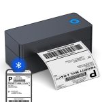 Shipping Label Printer, 4x6 Bluetooth Thermal Label Printer for Shipping Packages Small Business Mailing, Support iOS, Android, Mac, Windows, Chrome, Used for UPS, USPS, Ebay, Etsy, Amazon, Navy Blue