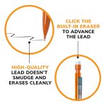 BIC Xtra Smooth Bright Mechanical Pencil, 0.7 mm Medium Point, Refillable & Retractable, 40-Count - Image 3