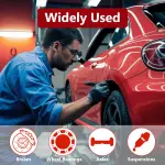 BFXM 2PCS Brake Caliper Hanger Compression Mechanic Tool with Rubber Tips, Durable Steel, Rust-Proof Automotive Tools for Braking, Axle, Suspension, Herramientas para Extensión de Frenos - Image 2