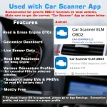 Veepeak OBDCheck BLE+ Bluetooth OBD II Scanner for iOS & Android, Car Check Engine Code Reader Wireless OBD Diagnostic Scan Tool - Image 9