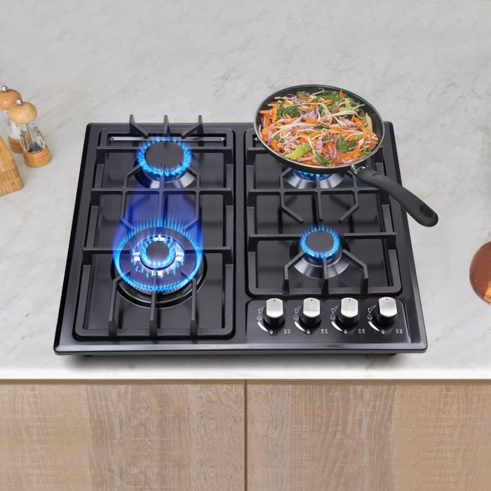 FORIMO Gas Cooktop 22Inch，Built in Gas Cooktop 4 Burners Stainless Steel Stove with NG/LPG Conversion Kit Thermocouple Protection and Easy to Clean - Image 3