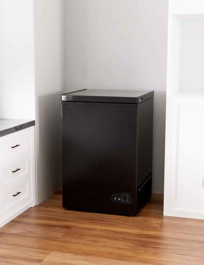 7.0 Cu Ft Chest Freezer - Energy Saving Quiet Top Open Door Mini Freezer Adjustable 6 Thermostat - Compact Small Deep Freezer w/Removable Basket and Defrost Water Drain for Home/Apartment/Garage - Image 2