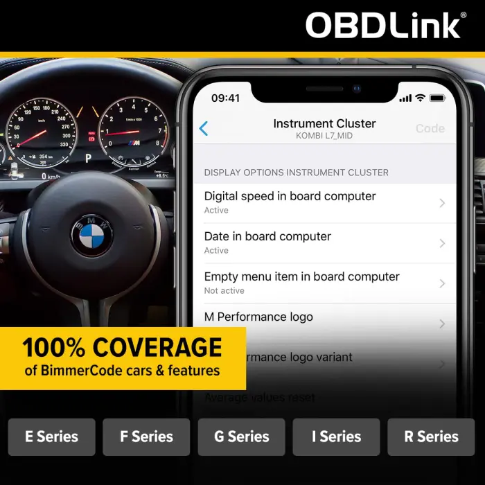 OBDLink CX Bimmercode Bluetooth 5.1 OBD2 Adapter for BMW/Mini, Works with iPhone/iOS & Android, Car Coding, OBD II Diagnostic Scanner - Image 5