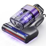 IRONSPIRE Bed Vacuum Cleaner, Mattress Vacuum with 2 Roller Brushes 253.7nm UV-C Light & Ultrasonic,145°F Heat, HEPA Filter, 18kPa Suction 650W Powerful Handheld Vacuums for Dust & Pet Hair(Corded)