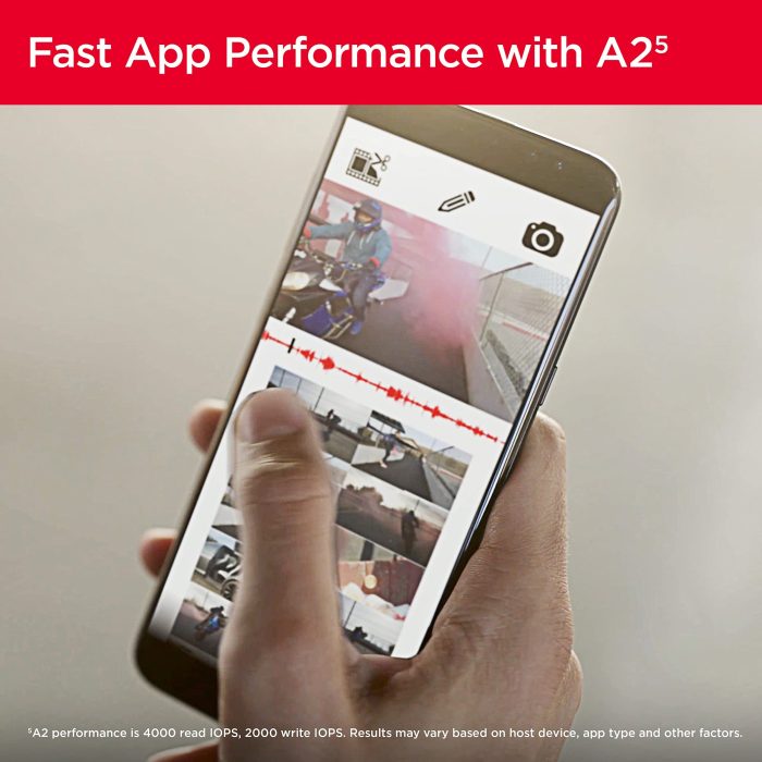 SanDisk 64GB Extreme microSDXC UHS-I Memory Card with Adapter - Up to 170MB/s, C10, U3, V30, 4K, 5K, A2, Micro SD Card - SDSQXAH-064G-GN6MA (Renewed) - Image 3