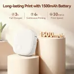 XenGro Mini Label Maker Machine with Tape – Portable Bluetooth Mini Label Printer, Wireless Thermal Label Maker, Waterproof & Rechargeable, Built-in Cutter, for Home, Office, School, Kitchen – White - Image 5