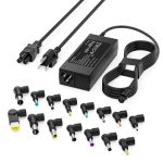 RicChic 90W Universal Laptop Charger Compatible with HP Dell Asus Lenovo Acer Sony AC Adapter IBM Gateway Notebook Ultrabook Chromebook Pavilion Inspiron Latitude Power Supply Cord with 15 Tips