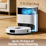AIRROBO T30+ Robot Vacuum and Mop, 75-Day Self-Emptying, 6000PA Suction, Active Intelligent Obstacle Avoidance, Tangle-Free Brush, Carpet Avoidance, LiDAR Navigation, Smart Mapping, White - Image 9