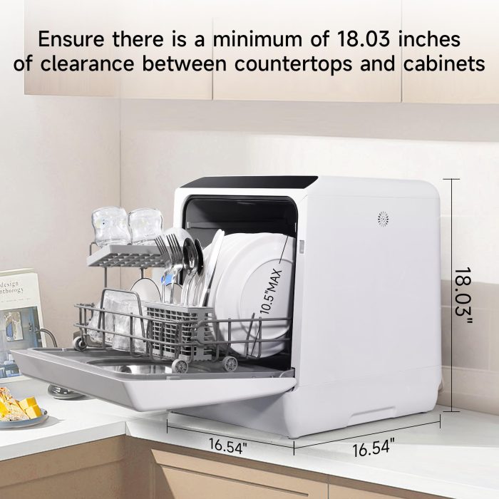 ChuMaste Dishwasher Machine.Countertop Dishwasher With Tank Portable Dishwasher Two Water Supply Methods, Suitable For Apartments And Rvs. - Image 3