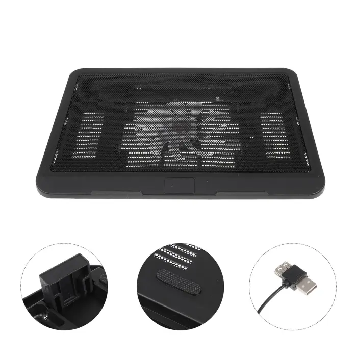 Kisangel Silent Laptop Cooling Pad with Ultra-Thin Design Large Ventilation Area Quiet Fan for Efficient Heat Dissipation Computer Accessory Compatible with Gaming Laptops and Notebooks - Image 7