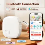 XenGro Mini Label Maker Machine with Tape – Portable Bluetooth Mini Label Printer, Wireless Thermal Label Maker, Waterproof & Rechargeable, Built-in Cutter, for Home, Office, School, Kitchen – White - Image 9