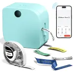 Phomemo Label Maker Machine with Tape, P12 Bluetooth Small Label Makers Portable Ribbon Printer Machine Thermal Transfer Labeler with Multiple Templates for Clothes Home School Gift Wrapping Office