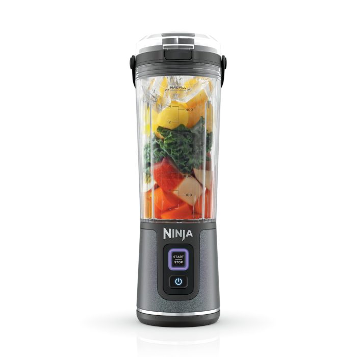 Ninja Blast Portable Blender, Cordless, 18oz. Vessel, Personal Blender for Shakes & Smoothies, BPA Free, Leakproof Lid & Sip Spout, USB-C Rechargeable,NAVY/SILVER, BC1555NV (Renewed) - Image 1
