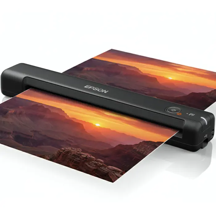 71orCAFI52L Workforce Es-50 Portable Document Scanner for Laptop - Complete Bundle for Pc and Mac – Best Travel Photo Scanner, with Feeder, Wireless, Mobile Friendly, Mini USB Cable Included (Renewed) - Image 1