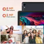 URAO Tablet,10.1" Android Tablet with Octa-core Processor 24GB RAM 128GB ROM HD IPS Touchscreen 8H Battery, Wi-Fi 6, BT 5.0, Dual Camera, Android 15 Tablets 2025 - Image 7