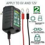 6V 12V Battery Charger 1.5A Automatic Battery maintainer trickle Battery Charger Smart Float Charger for auto car Motorcycle Lawn Mower Boat Motorcycle Snowmobile - Image 8