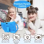PEICHENG Kids Tablet 7 inch Android 12.0 for Toddler, 4GB RAM 32GB ROM Bluetooth IPS Screen Parental Control Dual Camera Shockproof Case for Educational Games, (Blue) - Image 6