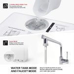 NOVETE Portable Countertop Dishwashers, Compact Dishwashers with 5L Built-in Water Tank & Inlet Hose, 5 Washing Programs, Baby Care, Air-Dry Function and LED Light for Small Apartments - Image 5