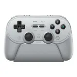 8BitDo Pro 3 Bluetooth Controller for Switch/Switch 2 – TMR Joysticks, Swappable ABXY Buttons, Pro Back Buttons, Charging Dock, Hall Effect Triggers, for Windows, Apple, SteamOS, Android - Gray