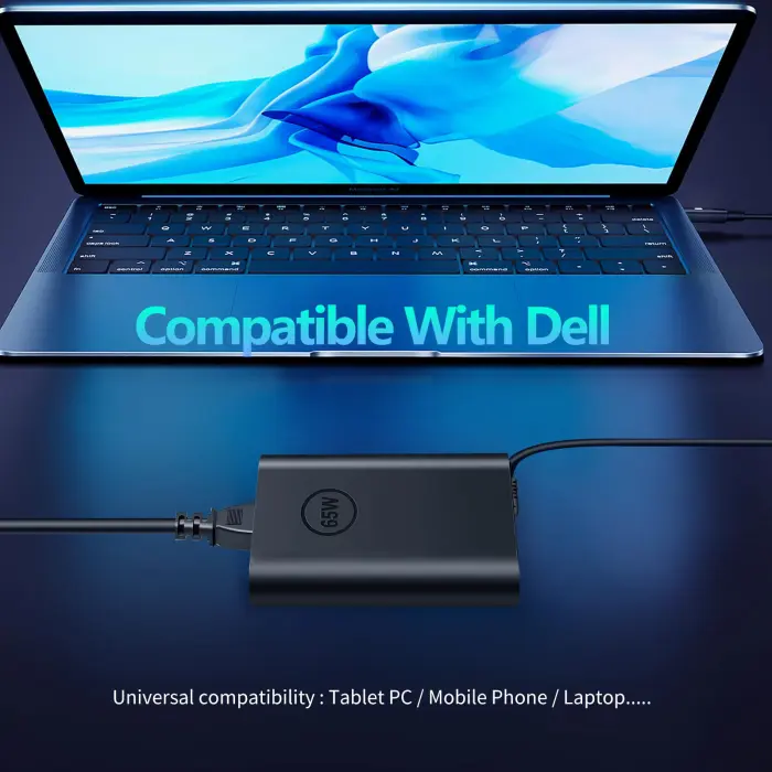 65W USB-C Laptop Charger for Dell Laptop Latitude 5530 5420 5430 5520 5540 7430 7440 7340 7530 7330 7320 Chromebook 3100 9250 9360 9365 9370 9380 9350 9550 Adapter Power Cord - Image 3