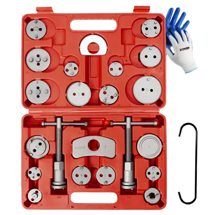 71s77U496LL ATPEAM Brake Caliper Compression Tool 25PCS Caliper Compressor Kit Universal Brake Adjusting Tools - Image 1