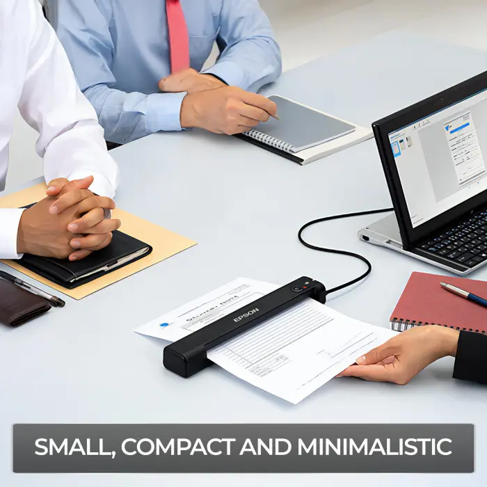 Workforce Es-50 Portable Document Scanner for Laptop - Complete Bundle for Pc and Mac – Best Travel Photo Scanner, with Feeder, Wireless, Mobile Friendly, Mini USB Cable Included (Renewed) - Image 6