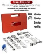 ATPEAM Brake Caliper Compression Tool 25PCS Caliper Compressor Kit Universal Brake Adjusting Tools - Image 2