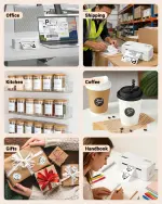 Labeer Bluetooth Thermal Label Printer, 4x6 Shipping Label Printer for Shipping Packages, Small Business Office or Home, Compatible with Phone&Pad&PC,Support Ups/Shopify/Ebay&More (White) - Image 2