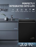 7.0 Cu Ft Chest Freezer - Energy Saving Quiet Top Open Door Mini Freezer Adjustable 6 Thermostat - Compact Small Deep Freezer w/Removable Basket and Defrost Water Drain for Home/Apartment/Garage - Image 5