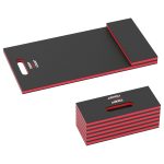 Deepredcoast Foldable EVA Utility Mat with Handle & Strap, 47" × 15.8" High Density EVA Foam Kneeling Pad for Garage Work, Workshop Repair, Yard Tasks, Gardening, Red