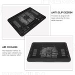 Kisangel Silent Laptop Cooling Pad with Ultra-Thin Design Large Ventilation Area Quiet Fan for Efficient Heat Dissipation Computer Accessory Compatible with Gaming Laptops and Notebooks - Image 4