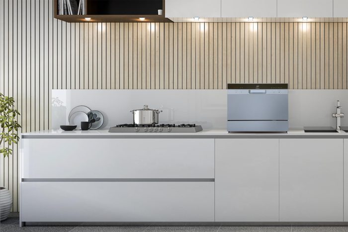 SPT SD-2224DS ENERGY STAR Compact Countertop Dishwasher with Delay Start - Portable Dishwasher with Stainless Steel Interior and 6 Place Settings Rack Silverware Basket, Silver - Image 6