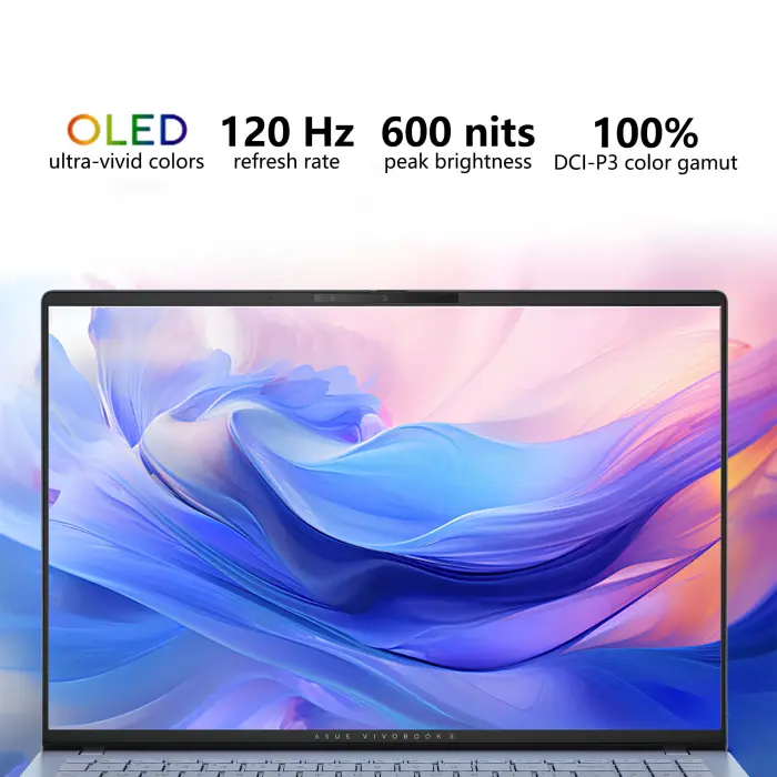 ASUS Vivobook S16 Copilot+ AI PC Laptop | 16" 2.8k OLED 120Hz | Intel Core Ultra 9 285H | 32GB RAM 1TB SSD | RGB Backlit for Creator Designer Business Professional Win11 Pro w/DLCA Accessory - Image 6