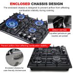 FORIMO Gas Cooktop 22Inch，Built in Gas Cooktop 4 Burners Stainless Steel Stove with NG/LPG Conversion Kit Thermocouple Protection and Easy to Clean - Image 4