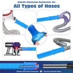 PetOde 2 Pieces Dryer Vent Cleaner Kit Compatible with Most Vacuum Cleaner, Dryer Lint Brush and Vacuum Hose Attachment with Universal Connector, Quickly Lint Remover - Image 7