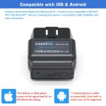 Veepeak OBDCheck BLE+ Bluetooth OBD II Scanner for iOS & Android, Car Check Engine Code Reader Wireless OBD Diagnostic Scan Tool - Image 7
