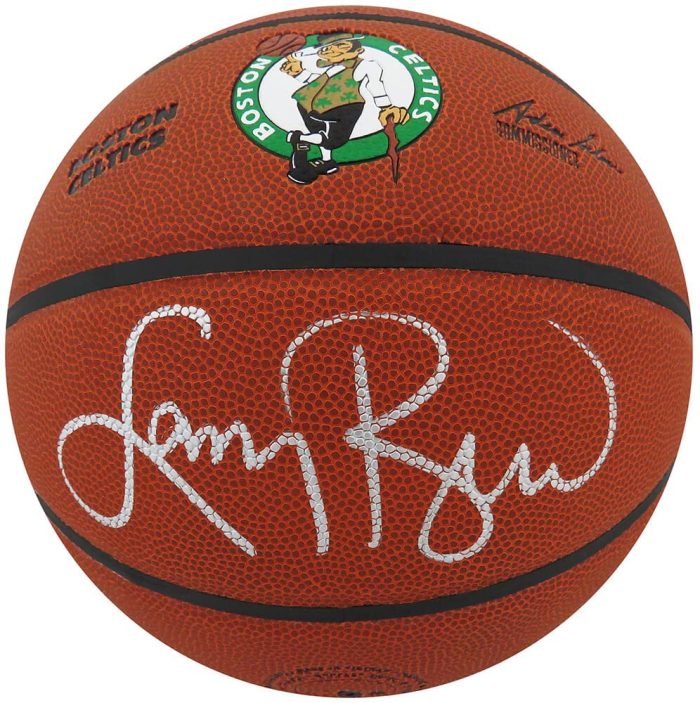 Larry Bird Signed Wilson Celtics Logo Basketball - Image 1