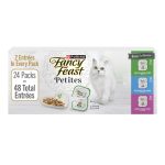 Purina Fancy Feast Gourmet Wet Cat Food Variety Pack, Petites Gravy Collection, break-apart tubs, 48 servings - (Pack of 24) 2.8 oz. Tubs