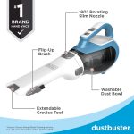 BLACK+DECKER dustbuster AdvancedClean Handheld Vacuum Cordless, Compact Home and Car Vacuum with Crevice Tool ,Rotating Nozzle and Charging Station, Large Dust Bowl (CHV1410L) - Image 11