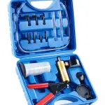 Orion Motor Tech Brake Bleeder Kit with Hand Vacuum Pump and Adapters, Brake Bleeding Kit for Brake Fluid Power Steering Fluid More, Vacuum Brake Bleeder Pump with Pressure Gauge