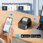 ETIKEZ PM260 Label Maker Machine with Tape, 2 Inch Label Tape Maker Bluetooth Label Printer, Inkless Portable Label Maker for Home, Kitchen, School, Office Organization, Black - Image 8
