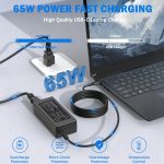 VJYUIJAY Universal 65W USB C Laptop Charger Compatible with HP chromebook Lenovo Dell Acer Asus Samsung Google Computer Type C Power Adapter - Image 7