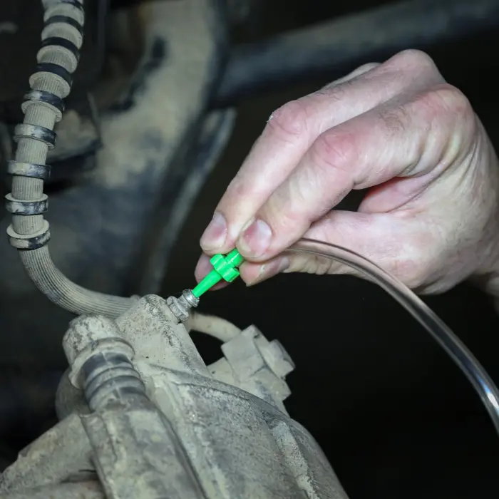 OEMTOOLS 25036 Bleed-O-Matic One-Man Brake Bleeder Kit, Featuring An Opaque Brake Bleed Bottle / Transparent Hoses and Tapered Fittings, No Mess Brake Fluid Bleeding , Multi color(Packaging May Vary) - Image 2