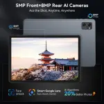 Tablet 2026 Latest Android 16 Tablets with 10.1 Inch Incell Display, 24GB RAM 256GB ROM /2TB TF, Gemini AI, T606 Octa-Core+8MP Camera, 5000mAh, Widevine L1, 2 in 1 Tablets with Keyboard Mouse Stylus - Image 2