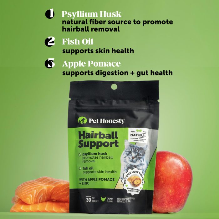 Cat Hairball Support Crunchy & Creamy Chews, Hairball Remedy Treats, Cat Furball Treatment, Supports Skin & Coat, Vitamins for Digestion, Chicken (30-Day Supply) - Image 8