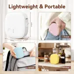 XenGro Mini Label Maker Machine with Tape – Portable Bluetooth Mini Label Printer, Wireless Thermal Label Maker, Waterproof & Rechargeable, Built-in Cutter, for Home, Office, School, Kitchen – White - Image 6