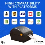 Zebra ZD220 Thermal Desktop Printer 4"| 203 DPI | No Ink Required | USB Connectivity | 2 Year Warranty | Direct Thermal | Z-Spark Series - Image 7