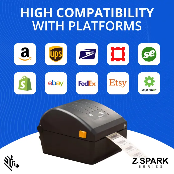 Zebra ZD220 Thermal Desktop Printer 4"| 203 DPI | No Ink Required | USB Connectivity | 2 Year Warranty | Direct Thermal | Z-Spark Series - Image 7