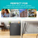 BLACK+DECKER 1.7 Cu. Ft. Compact Refrigerator, ENERGY STAR Certified, Single Door Mini Fridge with Chiller Compartment, Personal Fridge for Home or Dorm Room, R600a Refrigerant, BCRK17B, Black - Image 2