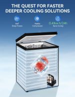 7.0 Cu Ft Chest Freezer - Energy Saving Quiet Top Open Door Mini Freezer Adjustable 6 Thermostat - Compact Small Deep Freezer w/Removable Basket and Defrost Water Drain for Home/Apartment/Garage - Image 6